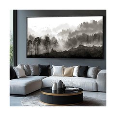 Wall Art Trees for Living Room Large Canvas Wall Art for Bedroom Framed Black…