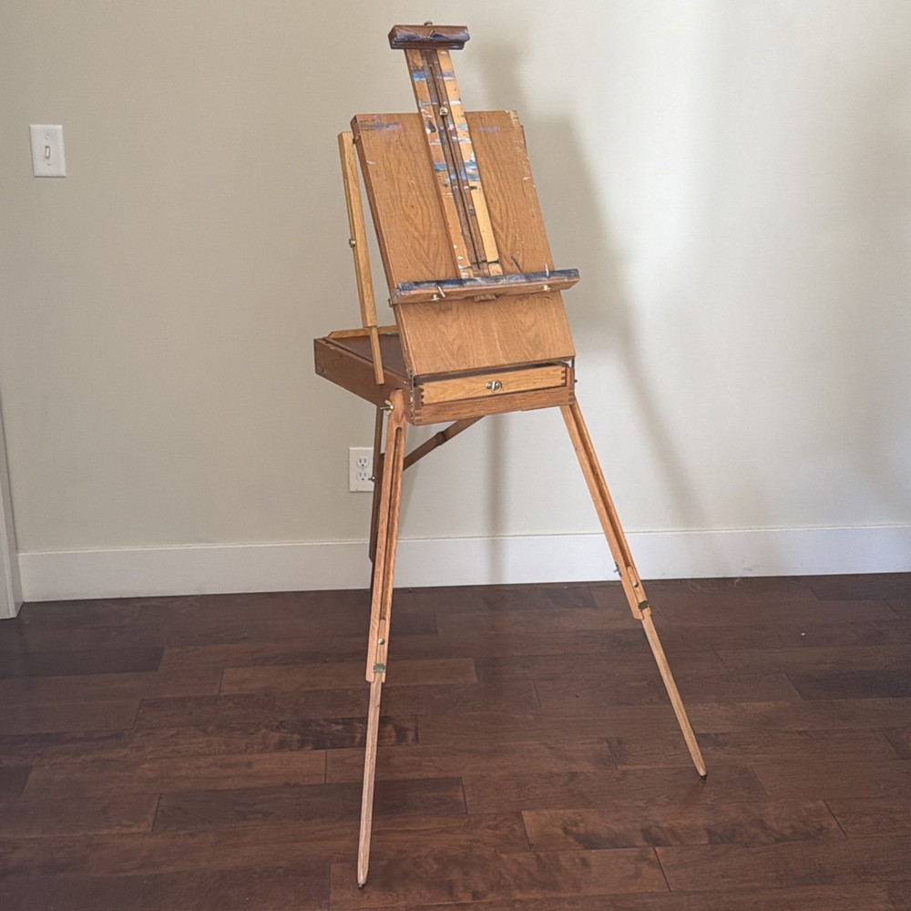 Blick by Jullian Full Size French Box Easel Wood Plein Air Painting Easel