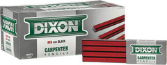 Industrial Carpenter Pencils, Soft Graphite Core, Red/Black, 7″, 12-Pack (19971)