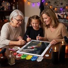 Horror Grimace Diamond Art Kits for Adults,Halloween Diamond Painting Kits for Q