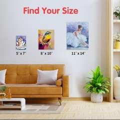 2 Pack 8×10 Canvas Boards for Painting, 100% Cotton Primed Art Panels