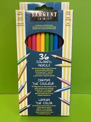 Sargent Art 36 ct Assorted Colored Pencils Adults Children Art Coloring Books