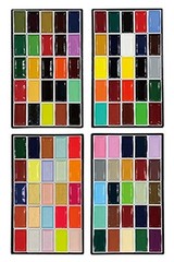 Kissho Gansai Paint Set 100 Colors Japanese Watercolor for Nihonga Postcard Art