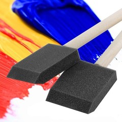 Foam Paint Brushes 2 Inch 16 Pack Sponge Brush Wood Handle DIY Craft Painting