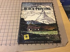 vintage Original: BLOCK PRINTING how to: walter t foster; 40pgs, old but undated
