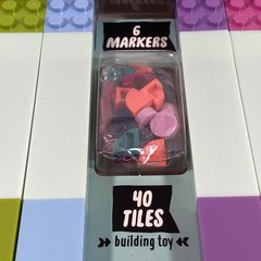 Lego Dots Stationery 6 Multicolor Markers Pens 40 Tiles Bricks Kids Building Toy