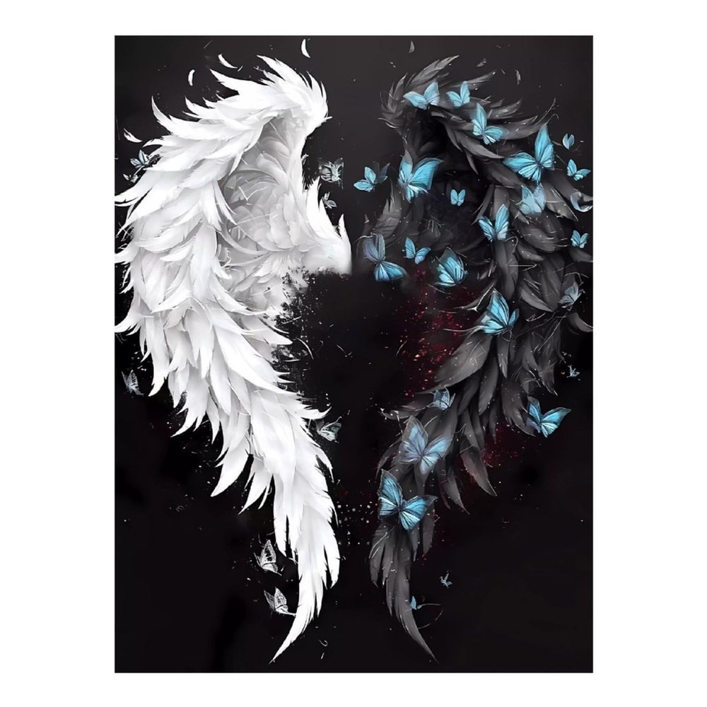 Tryadren Diamond Art Kit for Adults, Butterfly Angel Wings 12″x16″, style-16