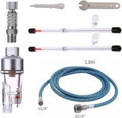 Versatile Airbrush Kit with 0.2/0.3/0.5mm Needles, Air Hose, for Model, Tatto…