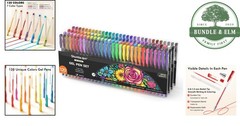 Art Markers Gel Pen Set with 120 Colors for Sketching and Coloring Books