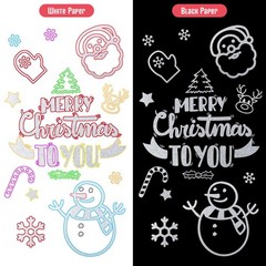 48 Colors Outline Double Line Shimmer Marker Pens for Christmas Greeting Cards