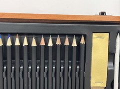Art Mixed Media Set in Wooden Case 55 pieces Paint Colored Pencils And More