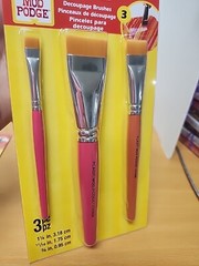 (2) Plaid 3pc Mod Podge Decoupage Brushes: 1-1/4″, 11/16″ & 3/8″ Brushes! #24781