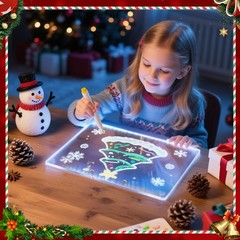 Lumiboard Led Drawing Board with 7 Colors,12″X8″ Acrylic Dry Colorful-Small 2