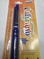 Marvy Uchida 6000 Calligraphy Pen Blue 2.0 Size Acid Free Non Toxic Water Based