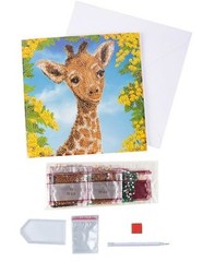 CraftBuddyUS CCK-A119: “Baby Giraffe” Crystal Art Card 18 x18cm