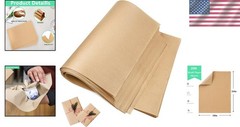 70gsm Eco-Friendly 18”x 24” Brown Kraft Paper – 200 Sheets for Arts and Wrapping