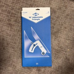 ALVIN 120C Tru-Angle, Adjustable Triangle w/Inking Edge Aluminum NEW – 12 Inches