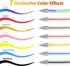 feela Gel Pens Set 260 Pack 130 Colored Gel Pens Plus 130 Refills for Adult New