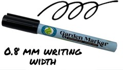 2 Pack Garden Marker Pen Permanent Markers Black UV Fade Resistant Marker Pen…