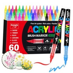 Acrylic Paint Markers—Direct-Liquid Ink Control System—60 Colors—60 Colors