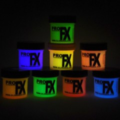 Glow in the DARK Daytime Visible & UV Reactive 2oz x 8 COLOR PAINT SET