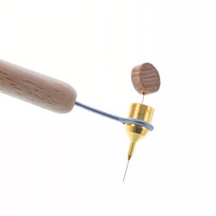 0.5 mm Heavy Brass Tip Wood Handle Kistka (Hot Wax Pen)