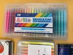 Huge Marker Pen Lot KingArt Zebra Mildliner Staedtler Art Drawing Supplies