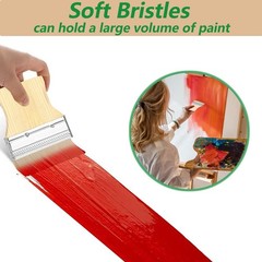 4 pcs Flat Paddle Paint Brush Set Wide Paint Brush Large Paint Brush 2/3/4/5