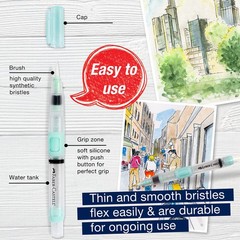 Faber-Castell Design Memory Craft FBR770306 mm Deluxe Water Brush, Clea