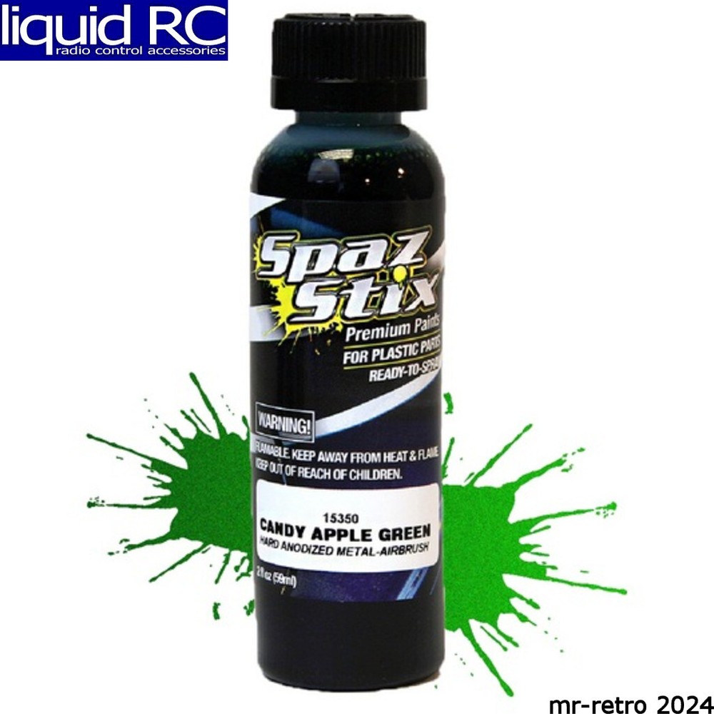 Spaz Stix 15350 Candy Apple Green Airbrush Ready Paint 2oz Bottle