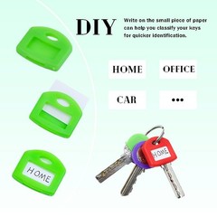 60 Pieces Key Color Covers Plastic Key Color Identifiers 3 10 Colors 3 Sizes