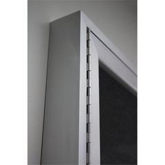 Ghent’s 36″ x 72″ 3 Door Enclosed Rubber Bulletin Board in Black