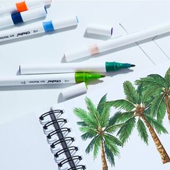 Ohuhu Markers, 48-color Double Tipped Alcohol Markers, Chisel&Fine Alcohol-based