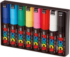 Mitsubishi Pencil Pc8k8c Boligrafo A Base De Agua, Punta Ancha, Nucleo Cuadr…
