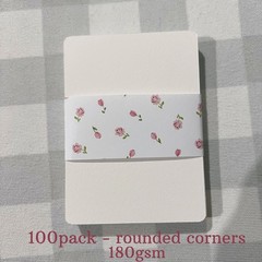 ACEO ATC Art Trading Card Blanks 100 Pack Rounded Corner Bulk – 2.5×3.5in 180gsm