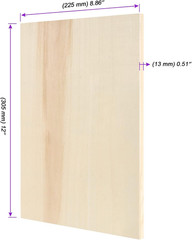 14 Pack 9 X 12 Inch Wood Canvas Panels, Artist Wooden Canvas Board Unfinished Wo