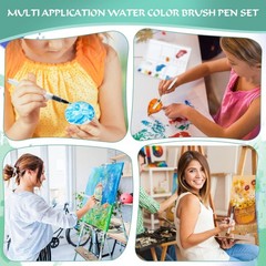 Water Brush Pen Set Refillable Watercolor Pens for Watercolor, Calligraphy