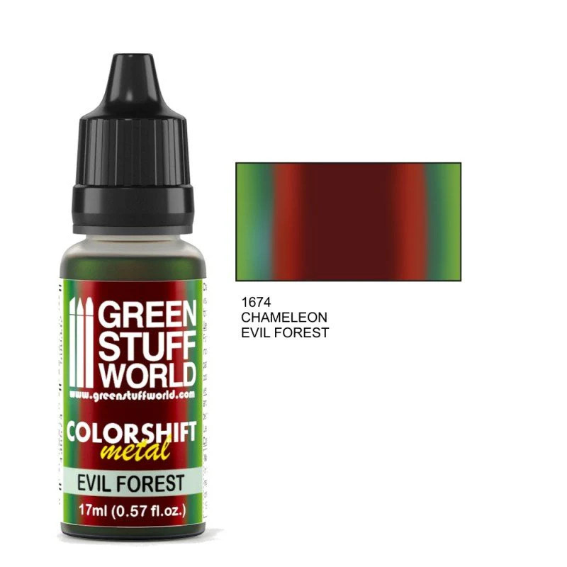 Green Stuff World – Chameleon Metal Paint Evil Forest 1674 for Models and Miniat