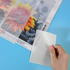 300 Pieces Diamond Painting Release Paper 15 x 15 cm and 15 x 300PCS, White