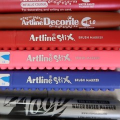 Artline Stix & Decorite ^ Loop Brush Markers Assorted Color Lot