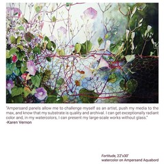 Watercolor Painting Panel Museum Series Aquabord 1/8 Inch Flat Profile 16×20