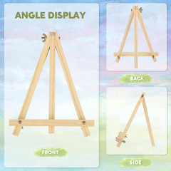 8 Pack 9 Inch Easel for Painting, Wooden Easel Stand for Sign Table Top Small Ar