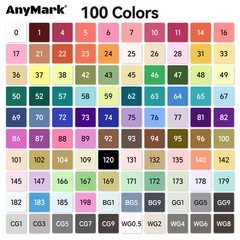 Alcohol Markers, 100 Colors Dual Tip Art Coloring Markers Set for Adult Book …