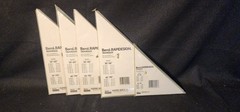 Berol RAPIDESIGN Triangles LOT OF 5 – 4 x 10inch 45°/90° & 1 x 6inch 45°-90°