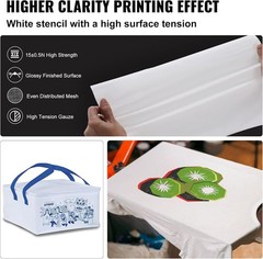 VEVOR Screen Printing Kit, 6 Pieces Aluminum Silk 20x24inch-6