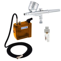 Multi-Purpose Brush Kit with Mini C16-G Compressor, Airbrush & ARC Card – Por…