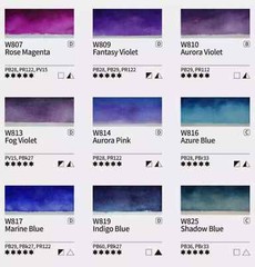Mijello Mission Tourmaline Two Tone Granulation Watercolor Set of 34 MGC-8034