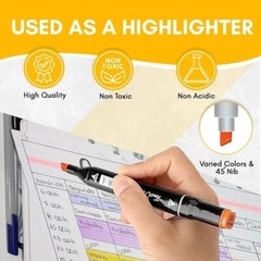 80 Colors Alcohol Based Markers Dual Tip Drawing Markers Set for Drawing