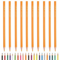 Middle Yellow Color Drawing Pencils for Adult Coloring Books, 10 Pcs