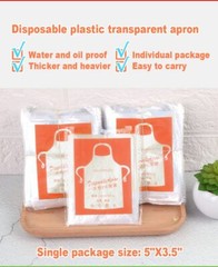 Disposable Aprons (50 Count), Plastic apron for Painting Party, Cooking